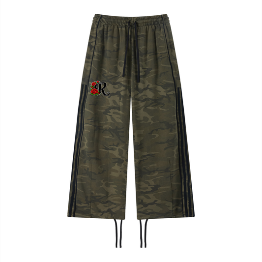 "War of the Roses" Camo Wide Leg Sweatpants