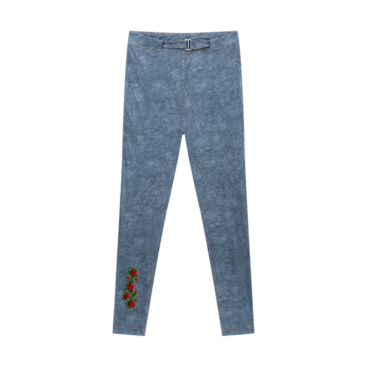 "REPUBLIC™ " Women's Faux Denim Zip-Fly Leggings