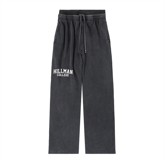 "Hillman College" Vintage Washed Waist Pants