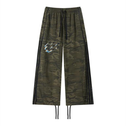 "DREAM CHASERS" Camo Wide Leg Sweatpants